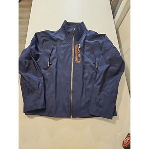 Polo Ralph Lauren RLX67 Full Zip Diving/water Jacket Mens XL Navy Blue Excellent